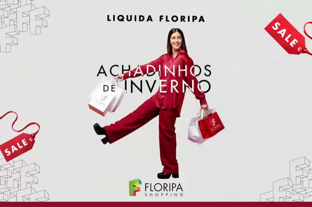 Liquidação de inverno abre temporada de preços baixos no Floripa Shopping