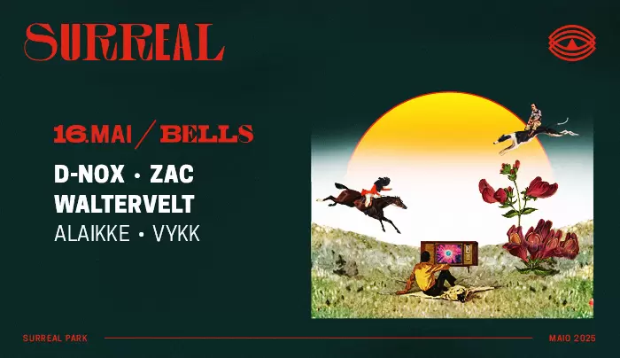 SURREAL PARK REÚNE D-NOX, ZAC E WALTERWELT EM NOITE DE TECHNO E HOUSE PROGRESSIVO EM CAMBORIÚ (SC) NESTA SEXTA-FEIRA