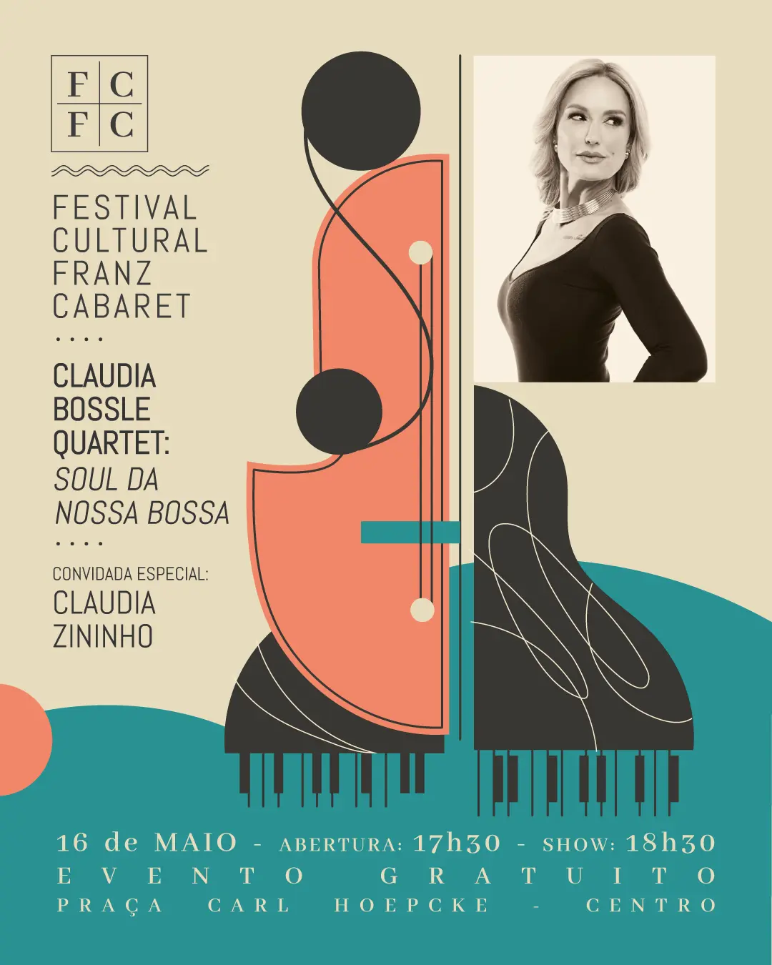 Festival ao ar livre celebra os 100 anos da Ponte Hercílio Luz com show de Claudia Bossle 