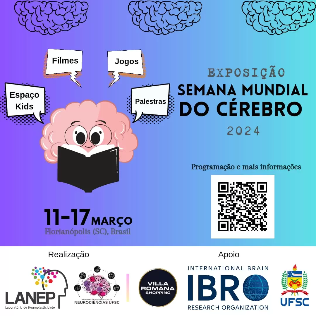 Laboratório da UFSC e Villa Romana Shopping promovem Semana do Cérebro até domingo (17)