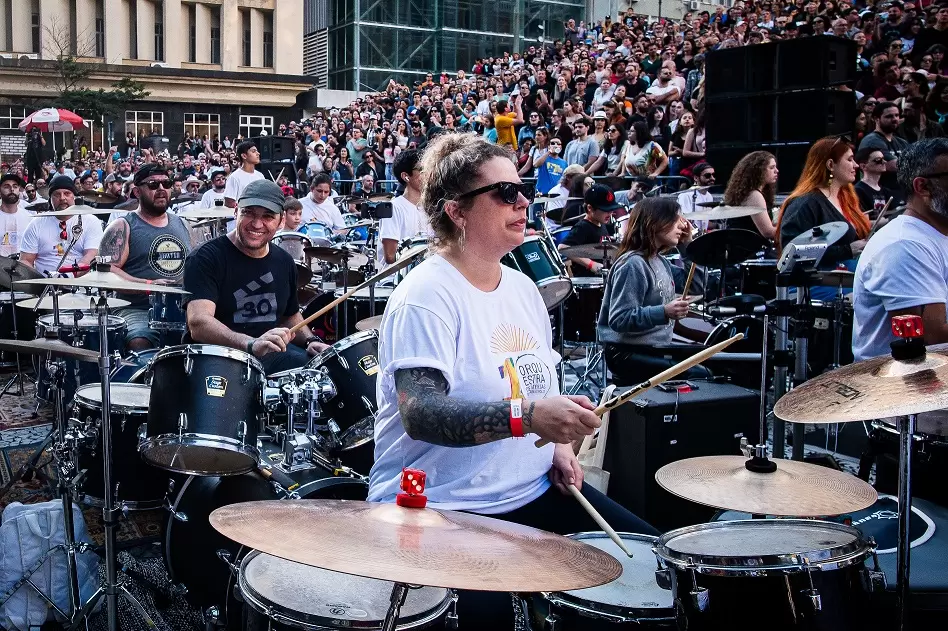 Orquestra de Baterias de Florianópolis 2024 vai reunir mais de 400 bateristas no dia 03 de agosto