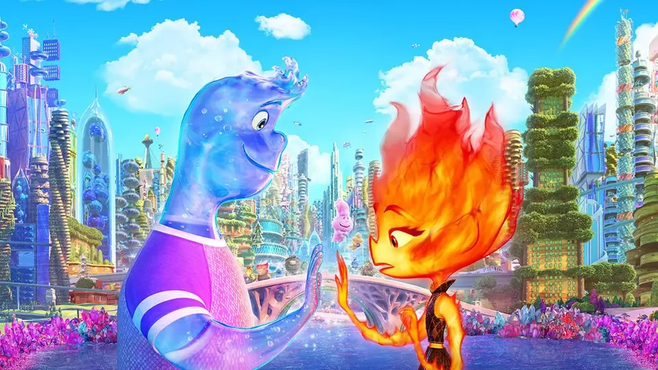 Elementos, da Pixar, é o filme da Sessão Cine Azul deste sábado no Cinesystem