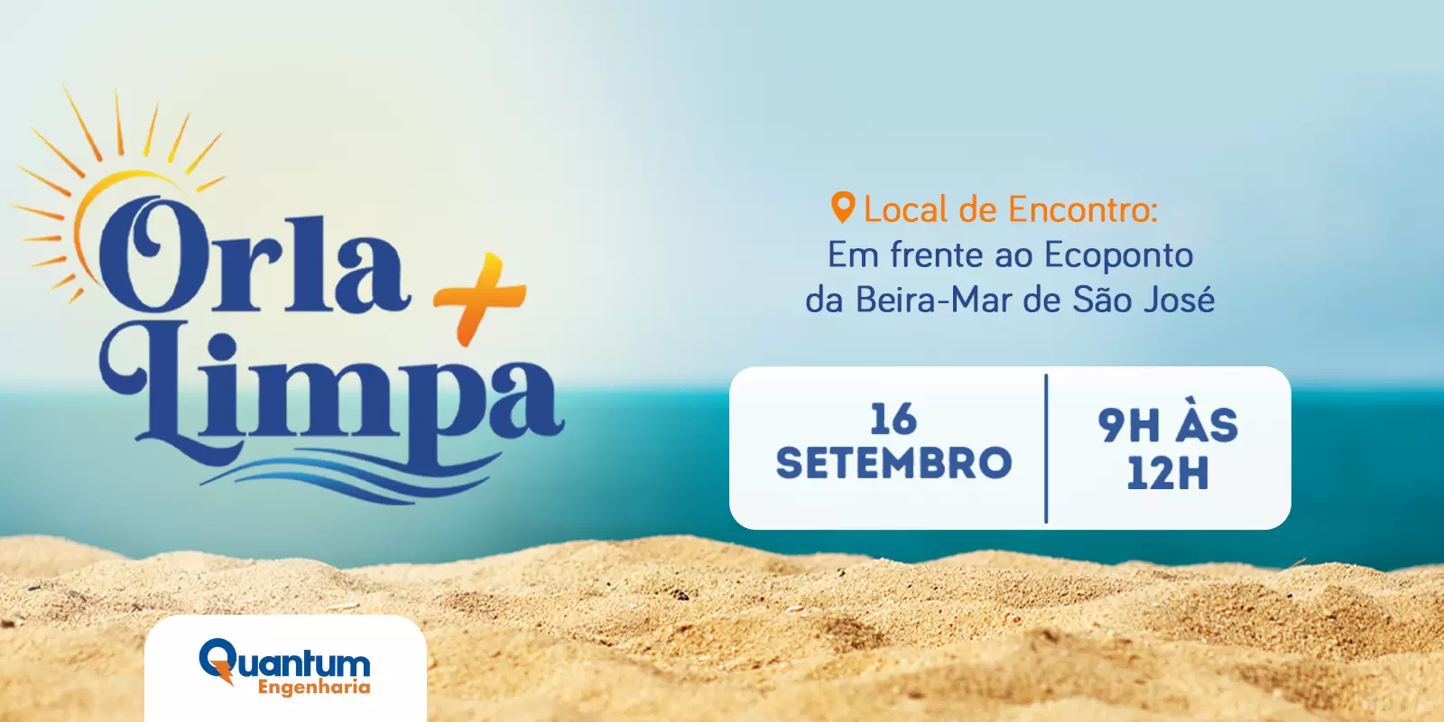 Ação “Orla + Limpa” será realizada no próximo sábado