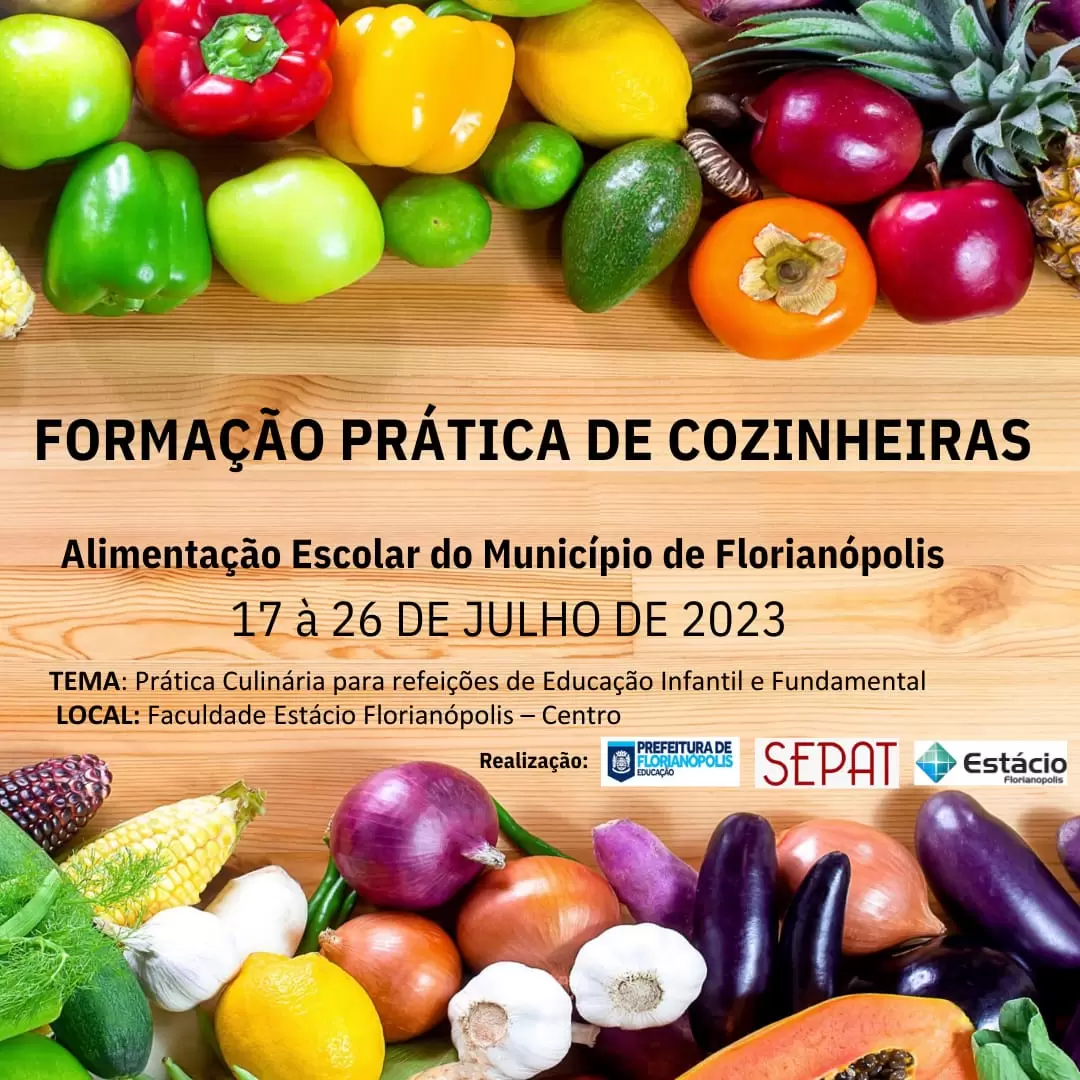 Gastronomia da Estácio vai formar cozinheiras de escolas públicas municipais de Florianópolis
