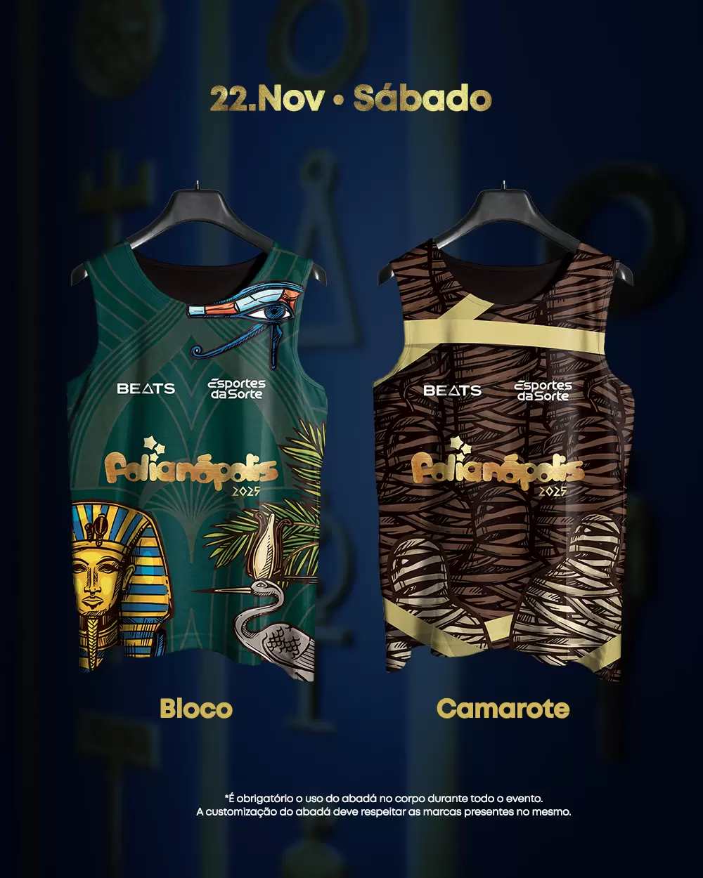 Folianópolis 2025 revela modelos e programação da entrega de abadás da 18ª edição