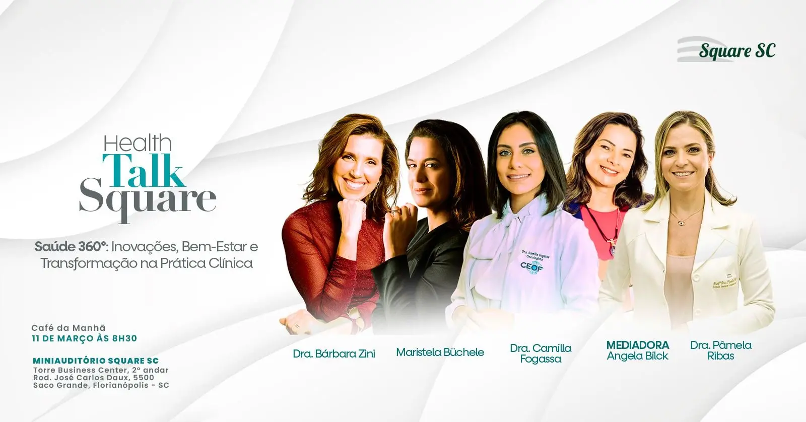 Health Talk Square debate integração entre especialidades e inovação na prática clínica em Florianópolis