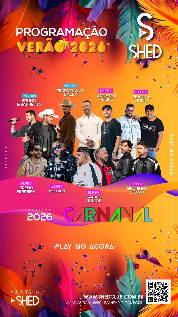 Dupla Pedro Paulo & Alex, PPA, se apresenta na SHED, em Balneário Camboriú, nesta sexta-feira