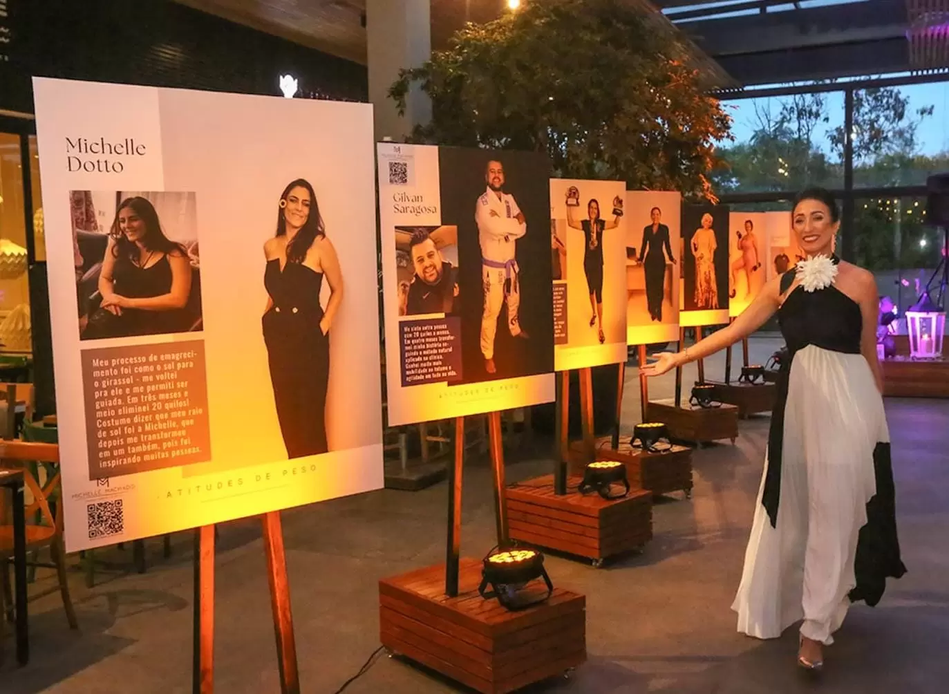 Jurerê in recebe exposição itinerante Atitudes de Peso, que reúne 12 histórias de superação