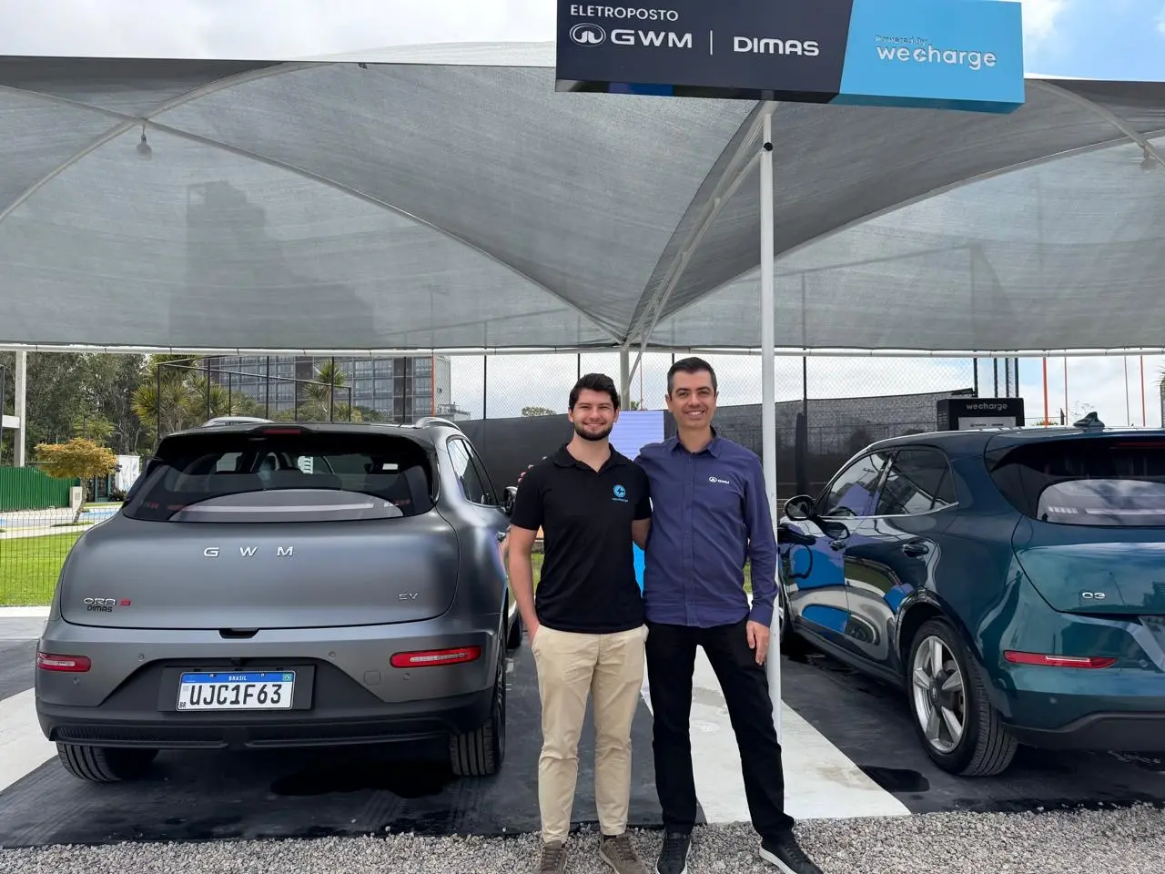 Rápido e sustentável: com o carregador mais potente disponível no Litoral Norte, eletroposto Dimas GWM e WeCharge inaugura no Vivapark, em Porto Belo