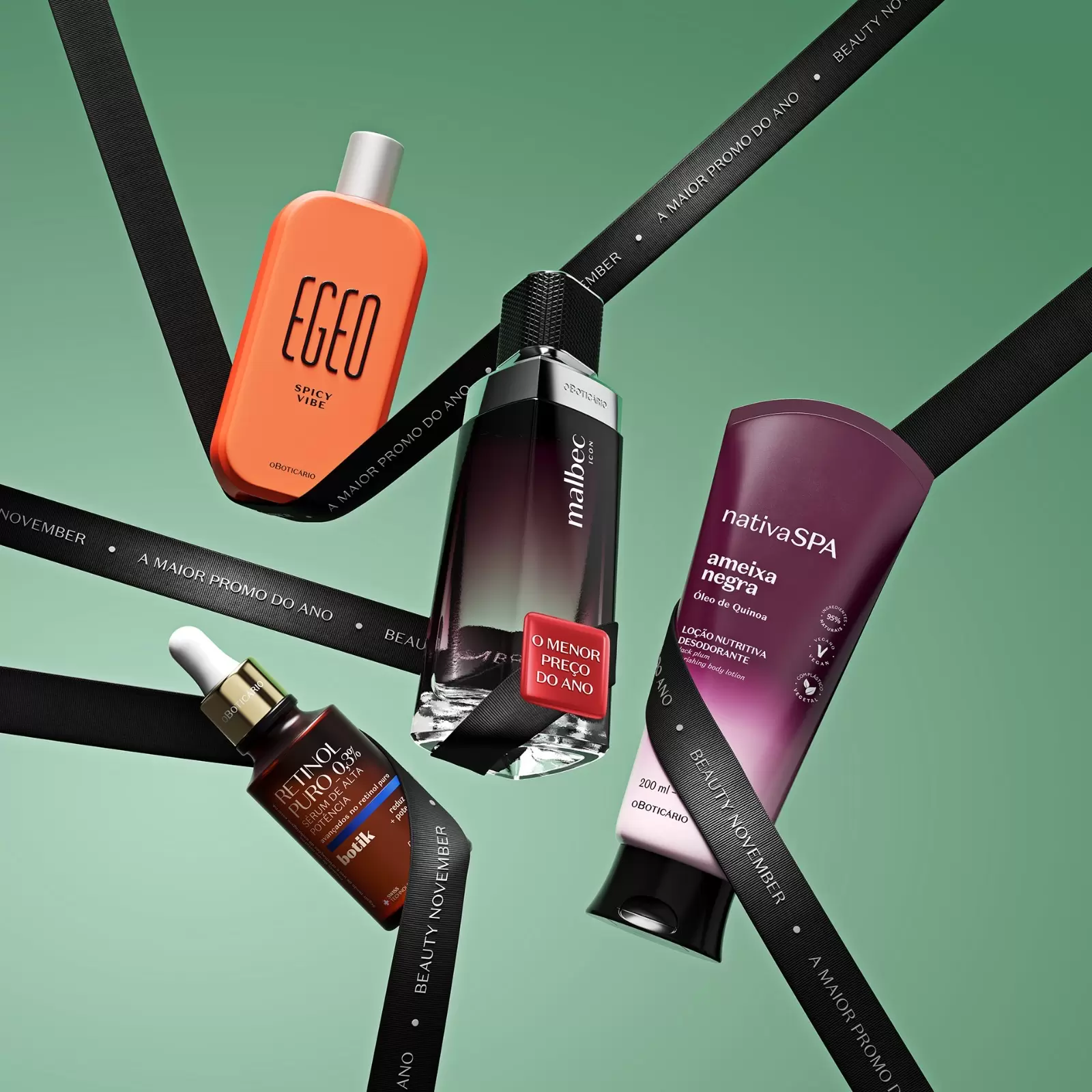 Beauty November O Boticário lança Central de Carrinhos Abandonados em campanha com descontos de até 70% na maior promoção do ano