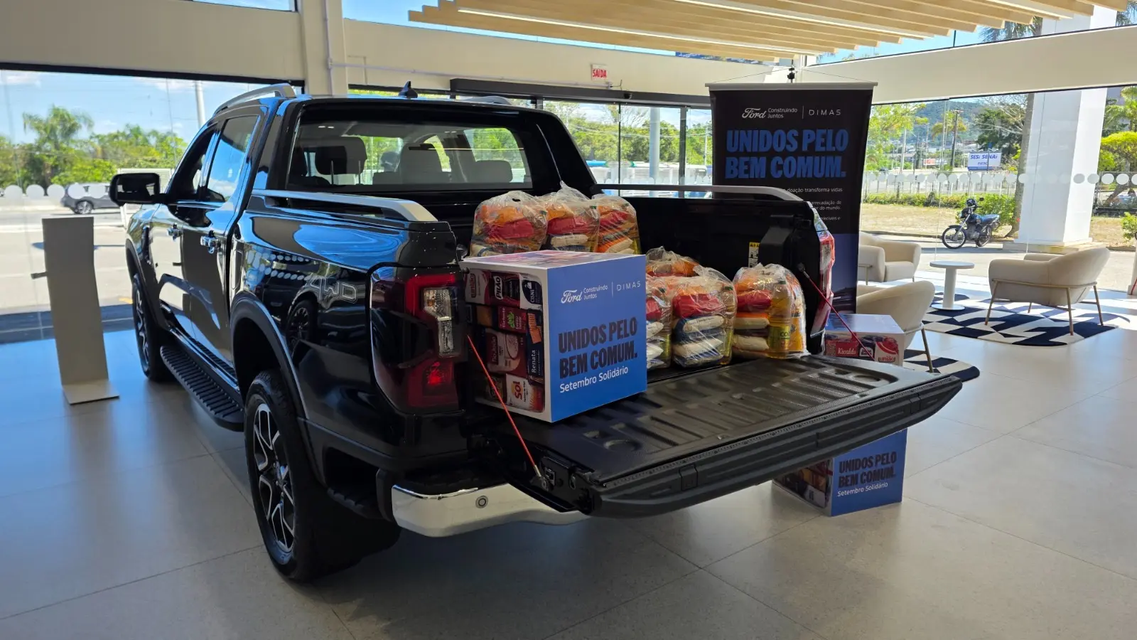 Ford Dimas recebe doações de alimentos em Florianópolis até 30 de setembro