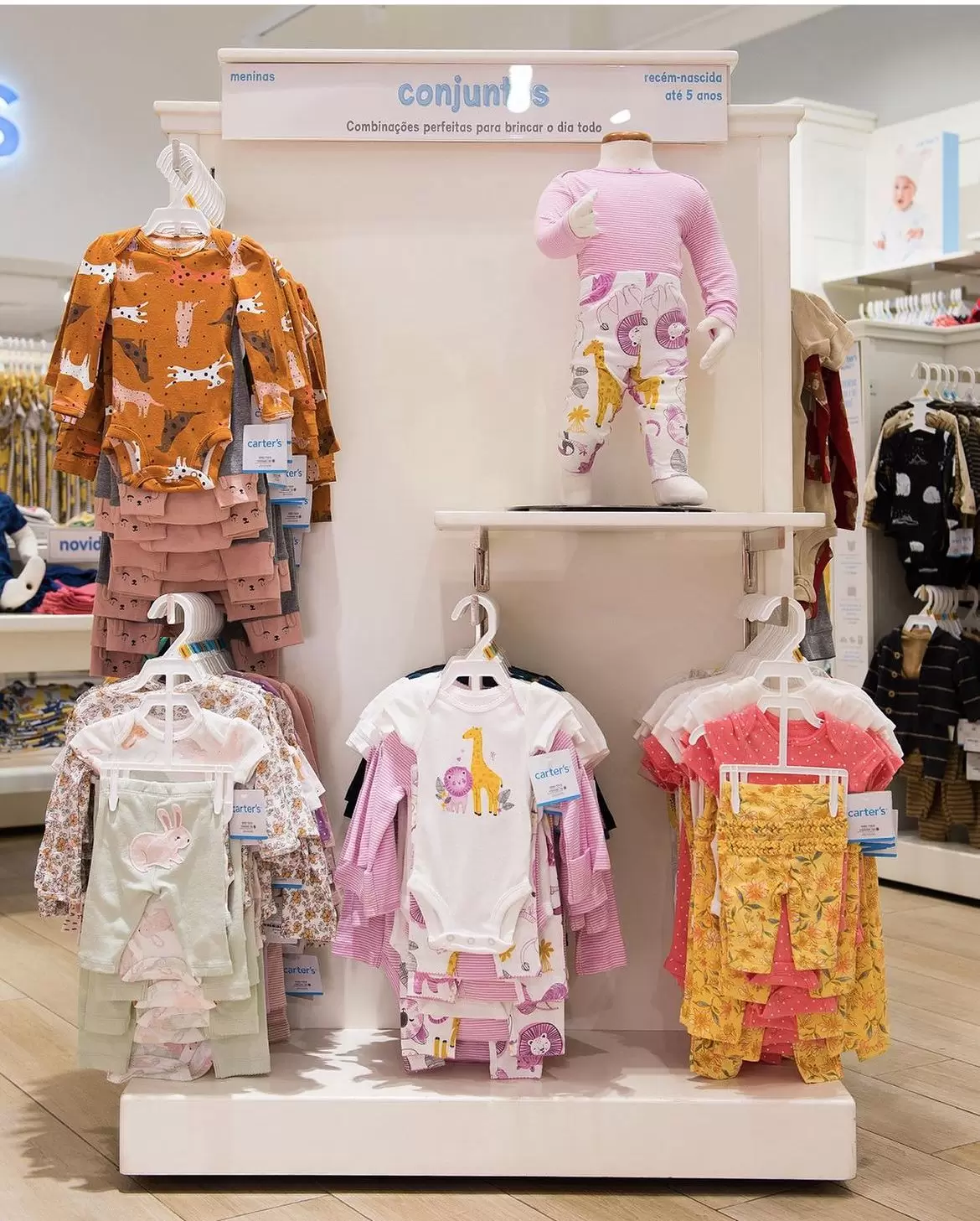Carter’s, marca internacional de roupas para o público infantil, inaugura nesta quinta-feira, no Balneário Shopping