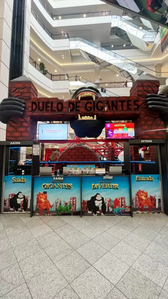 Duelo de Gigantes é a mais nova atração kids do Villa Romana Shopping