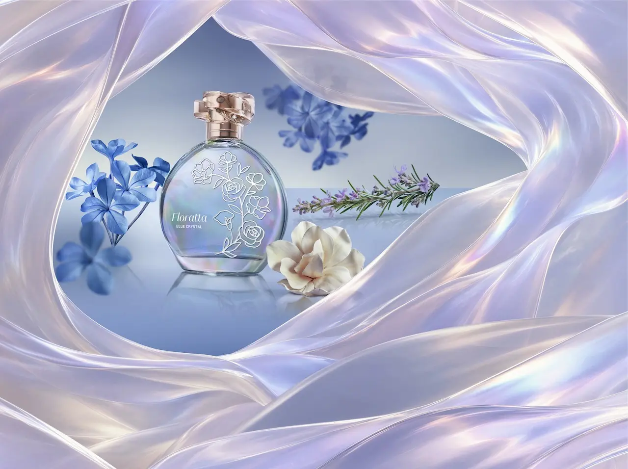 O Boticário inaugura tendência internacional de perfumaria laundry com o novo Floratta Blue Crystal