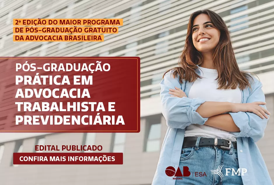 OAB/SC oferece 250 bolsas de estudo para pós-graduação em advocacia trabalhista e previdenciária