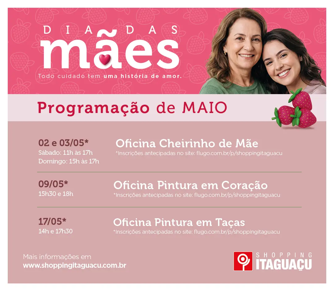 Shopping Itaguaçu celebra o Mês das Mães com programação especial para toda a família