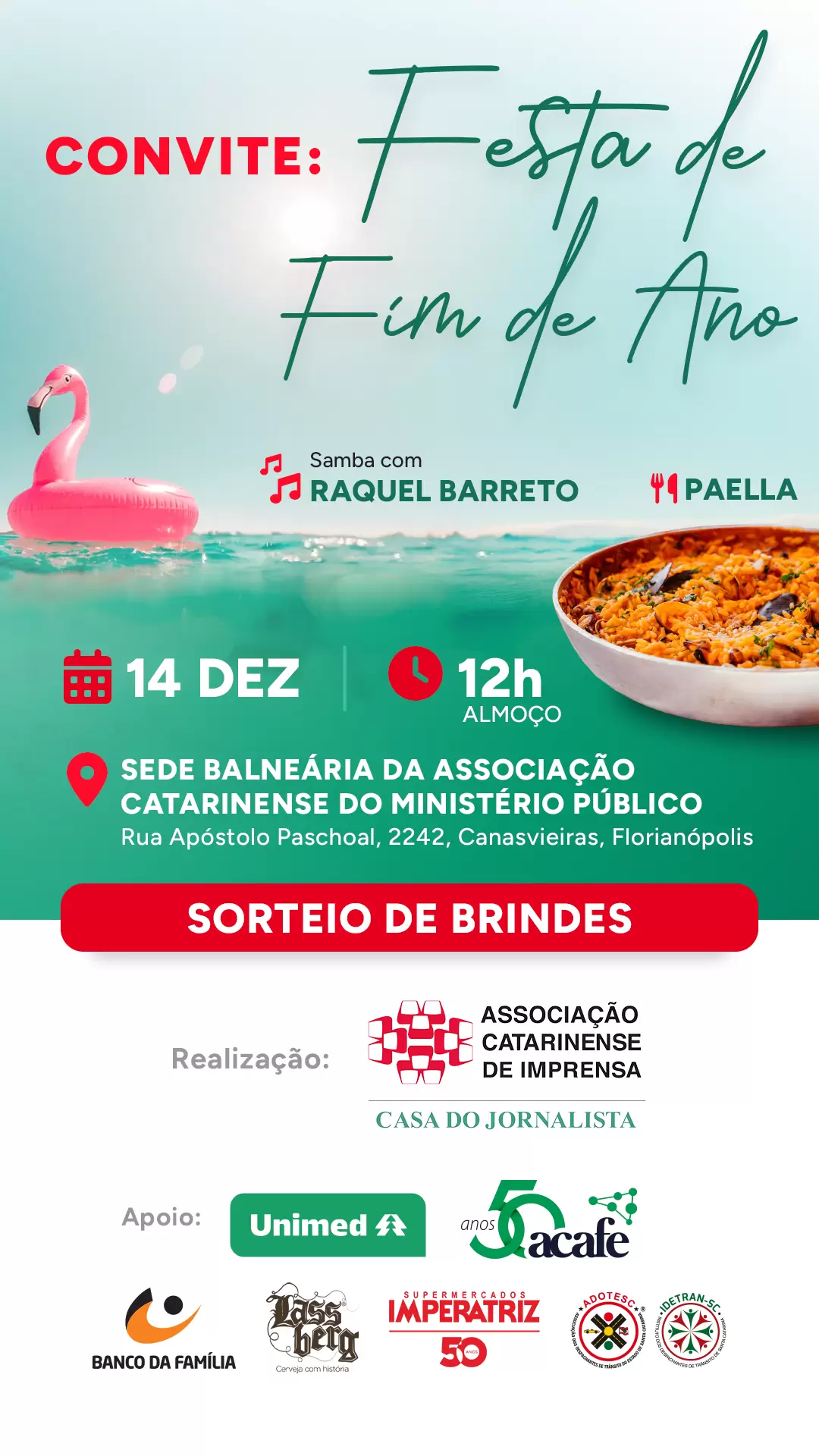 Associação Catarinense de Imprensa promove tradicional Festa de Fim de Ano