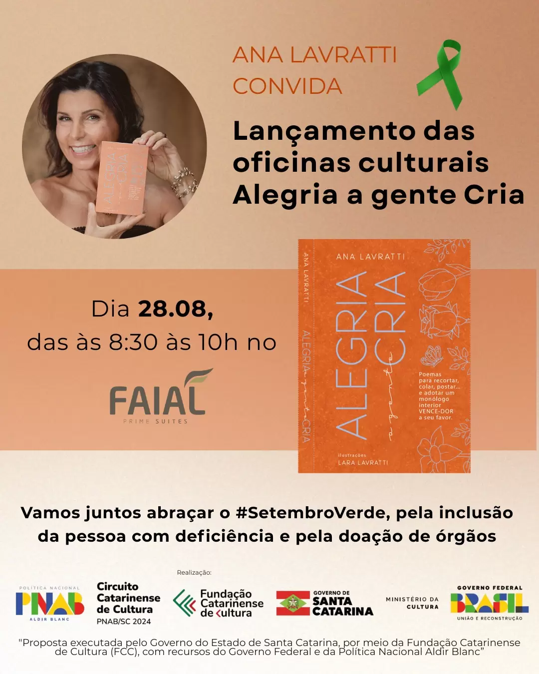 Oficinas culturais, dentro do Setembro Verde, promovem a conscientização sobre as deficiências ocultas