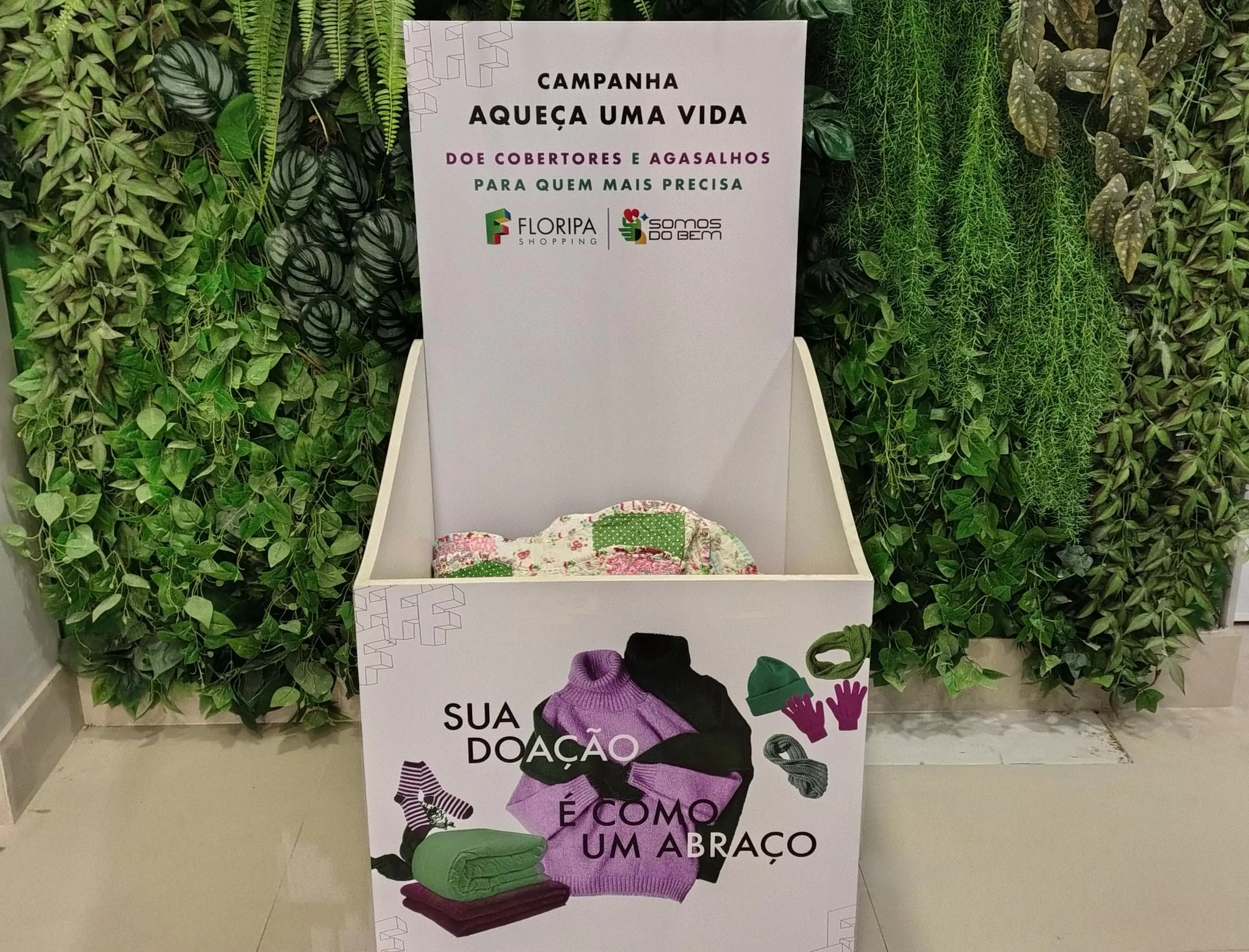 Tradicional Campanha do Agasalho já começou no Floripa Shopping