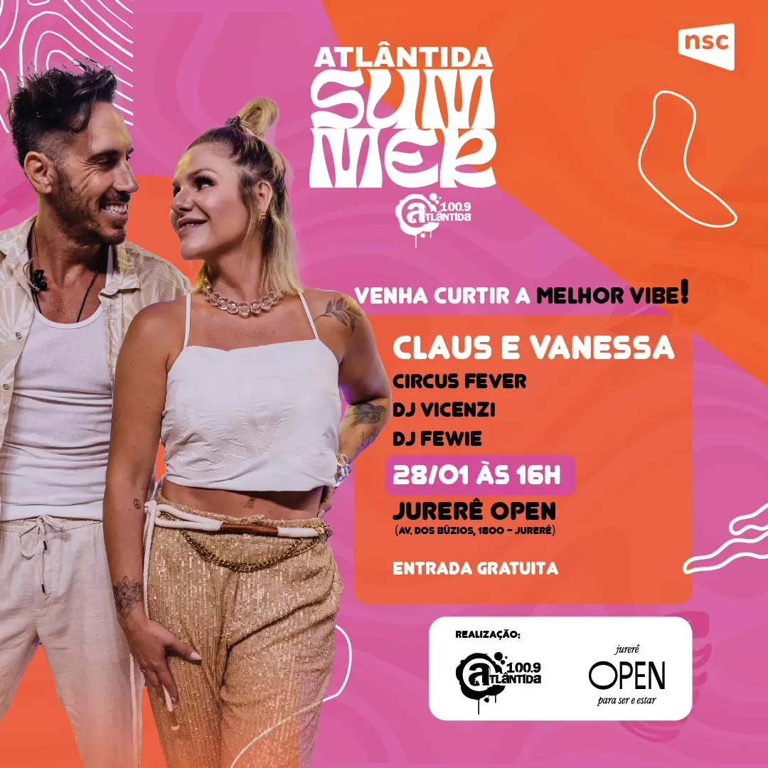 Jurerê OPEN recebe primeira edição do Atlântida Summer neste domingo (28)