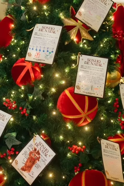 Solidariedade: Árvore dos Sonhos do Villa Romana Shopping recebe doações até dia 20