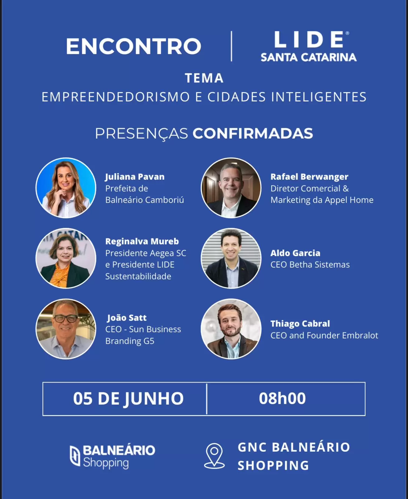 LIDE SC promove encontro sobre Empreendedorismo e Cidades Inteligentes