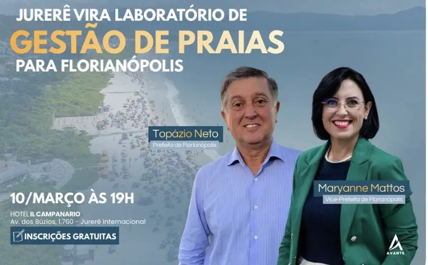 Jurerê é apresentado como laboratório de gestão da orla em encontro aberto promovido pela AVANTE