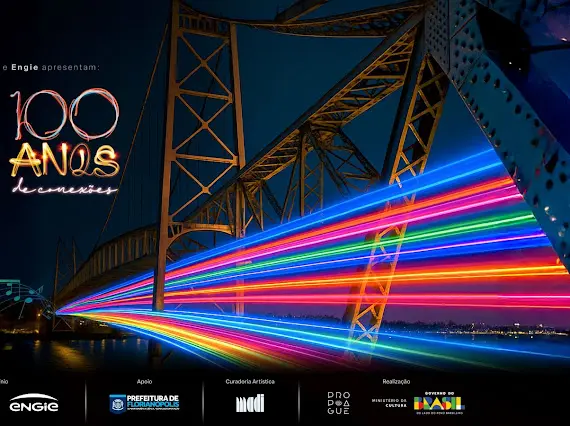 Festival promove três shows na Beira-mar Continental no sábado (16) a partir das 14h; evento celebra 100 anos da Ponte