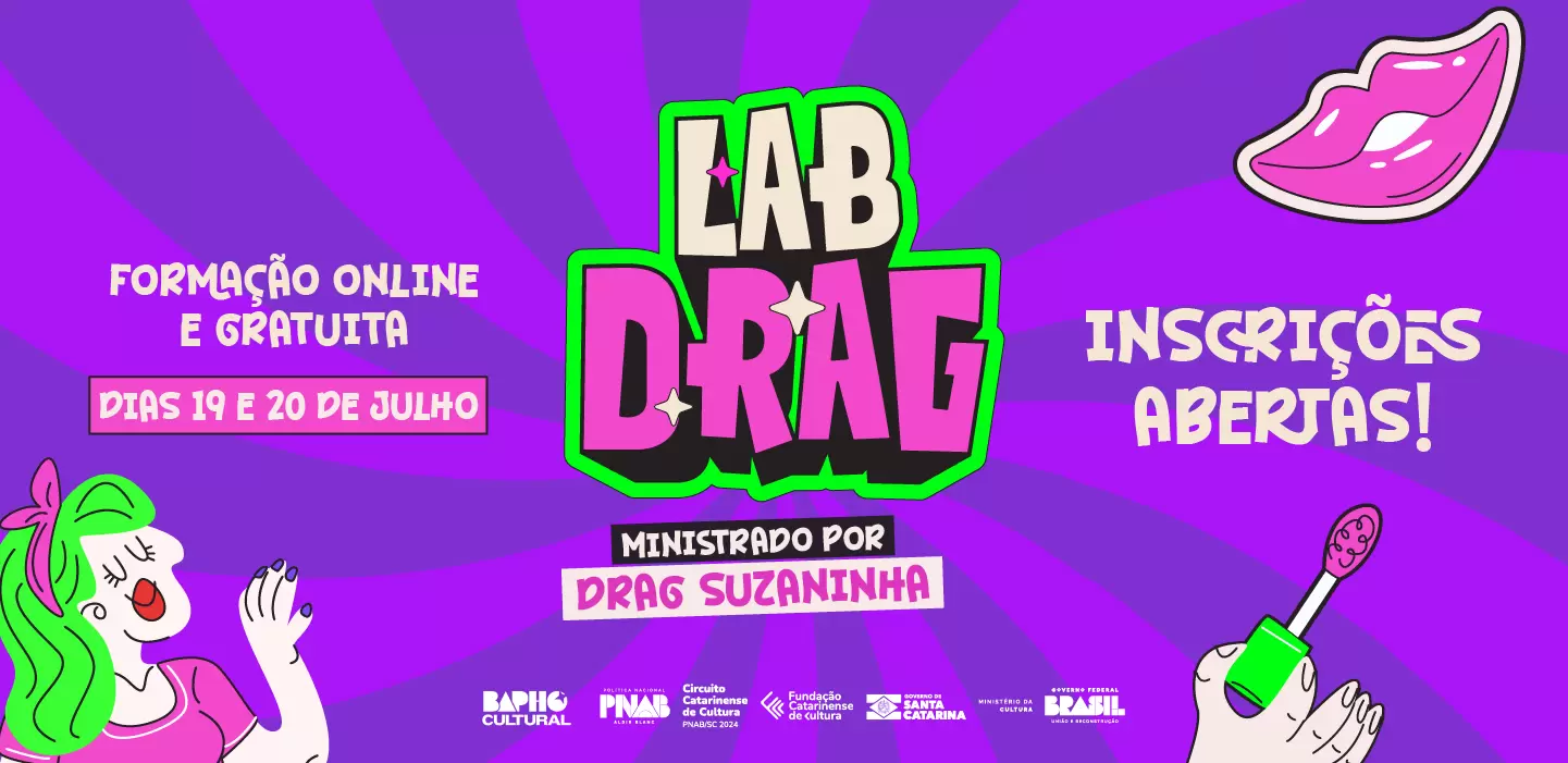 BAPHO CULTURAL ABRE INSCRIÇÕES PARA CURSO GRATUITO DE MONTAÇÃO DRAG