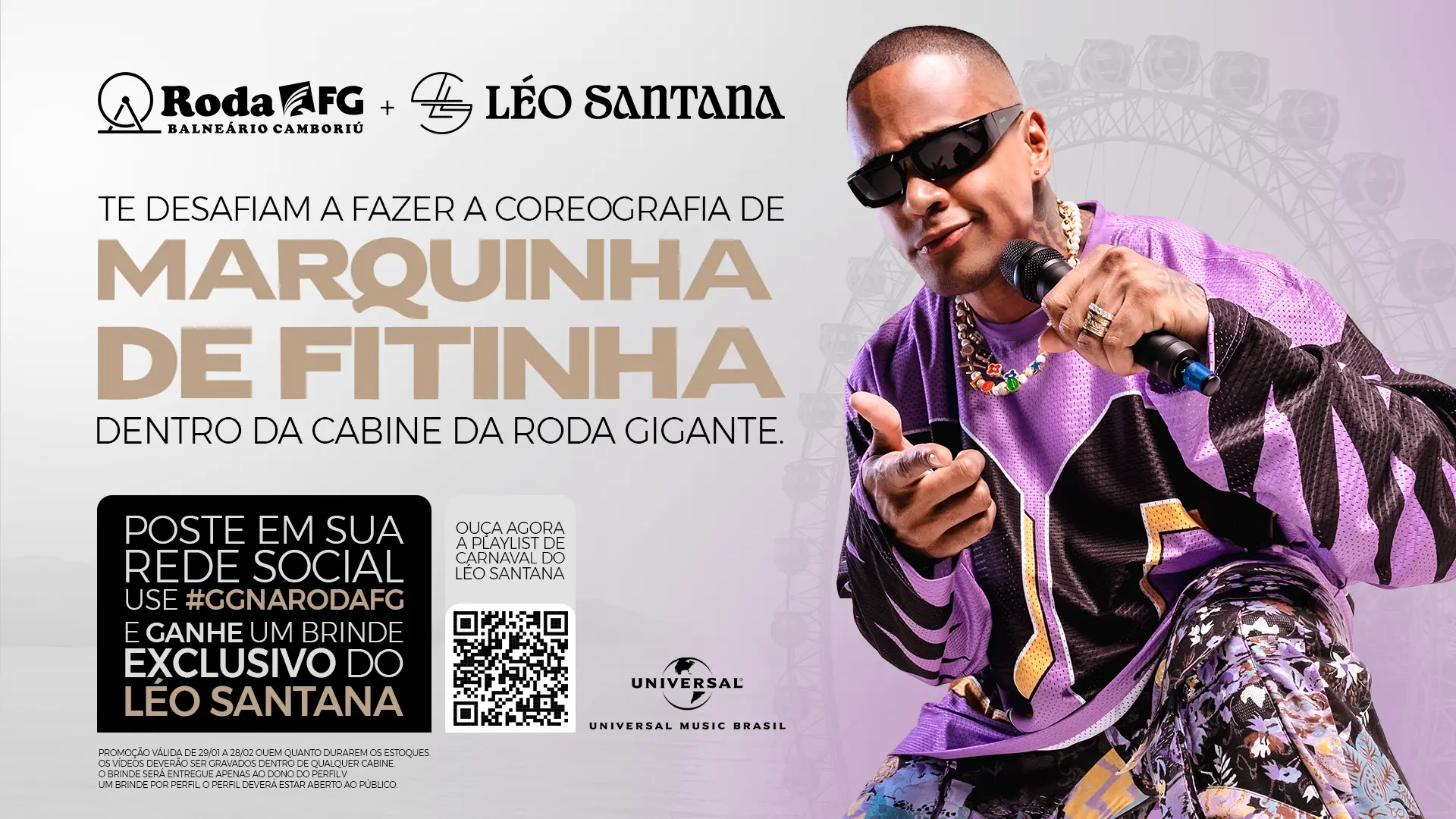 Roda FG e Universal Music lançam desafio de Carnval com Léo Santana