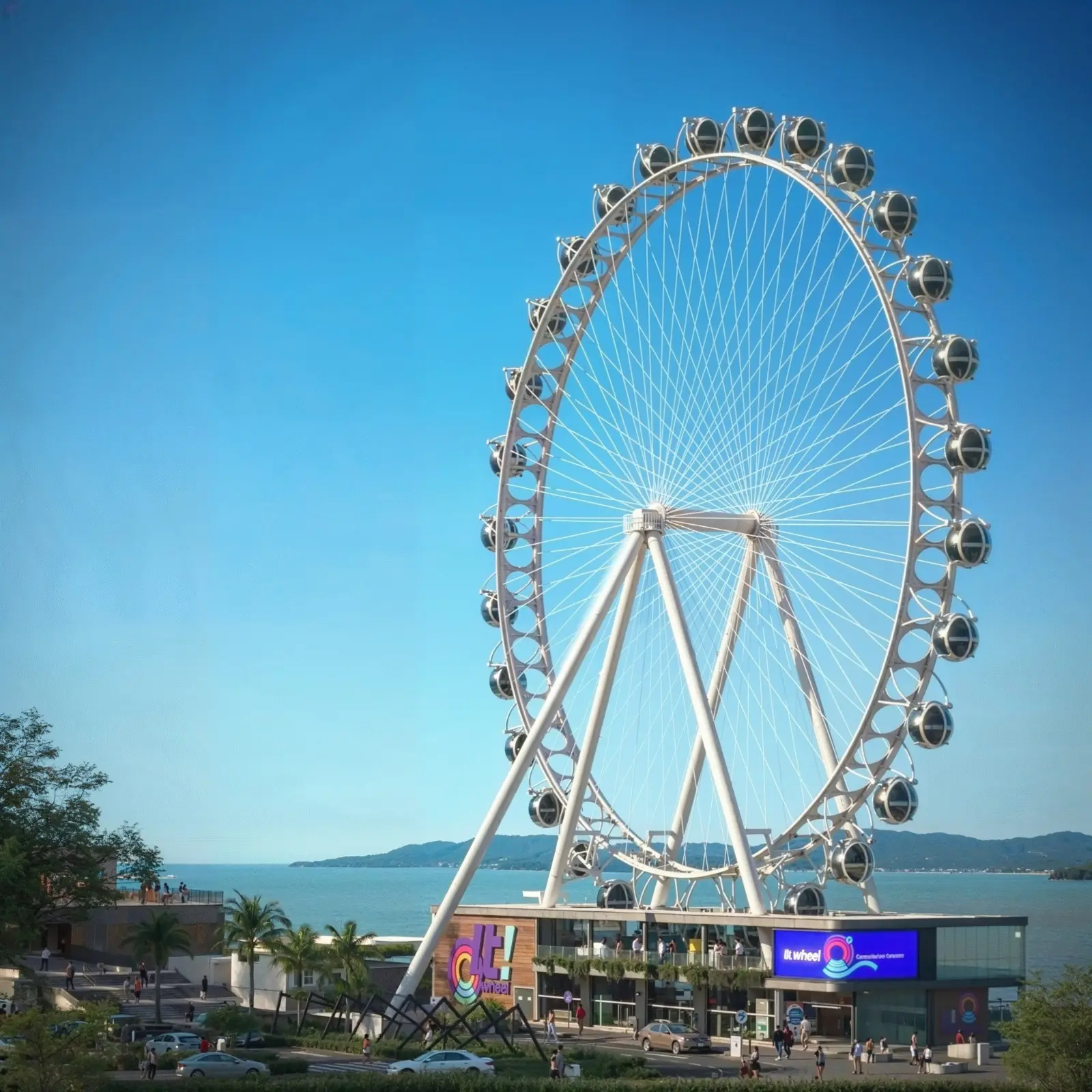 Montagem da It!Wheel, a roda-gigante de Itapema, começa na segunda-feira