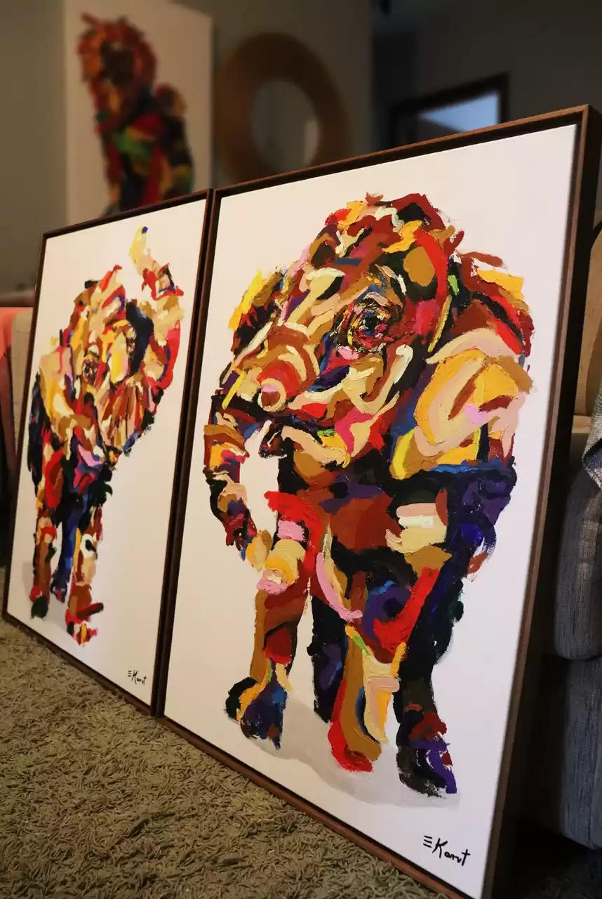 Artistas leiloam obras de arte em prol de Santuário de Elefantes