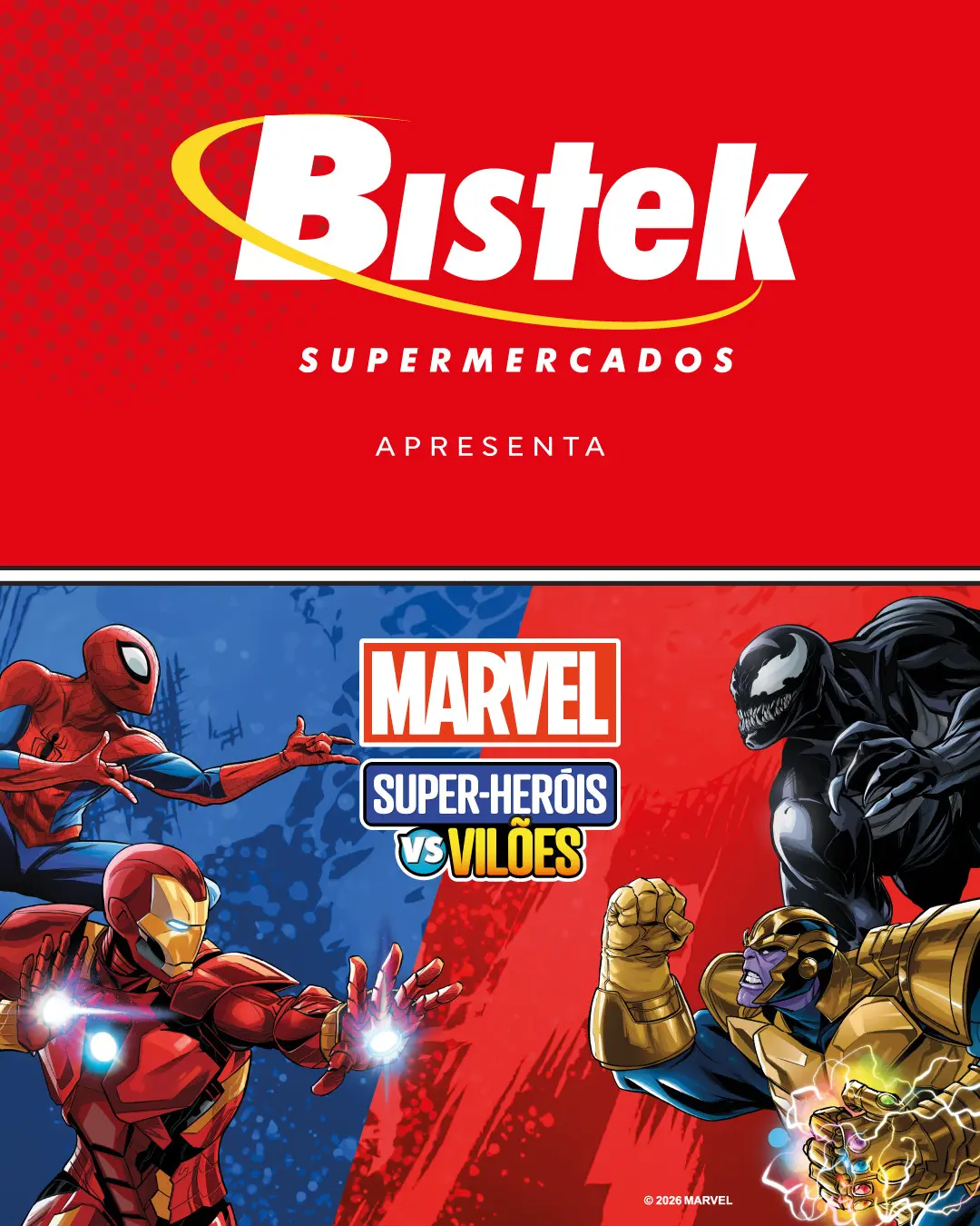 Parceria entre Bistek Supermercados e L - founders of loyalty traz ao Brasil campanha inédita do universo Marvel