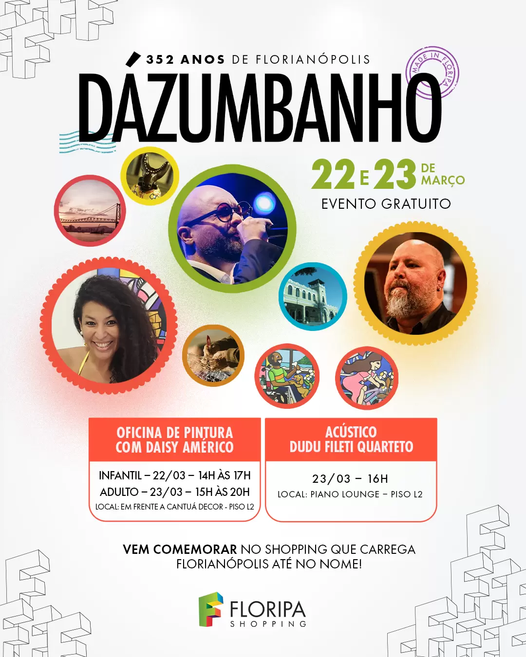 Floripa Shopping celebra os 352 anos de Florianópolis