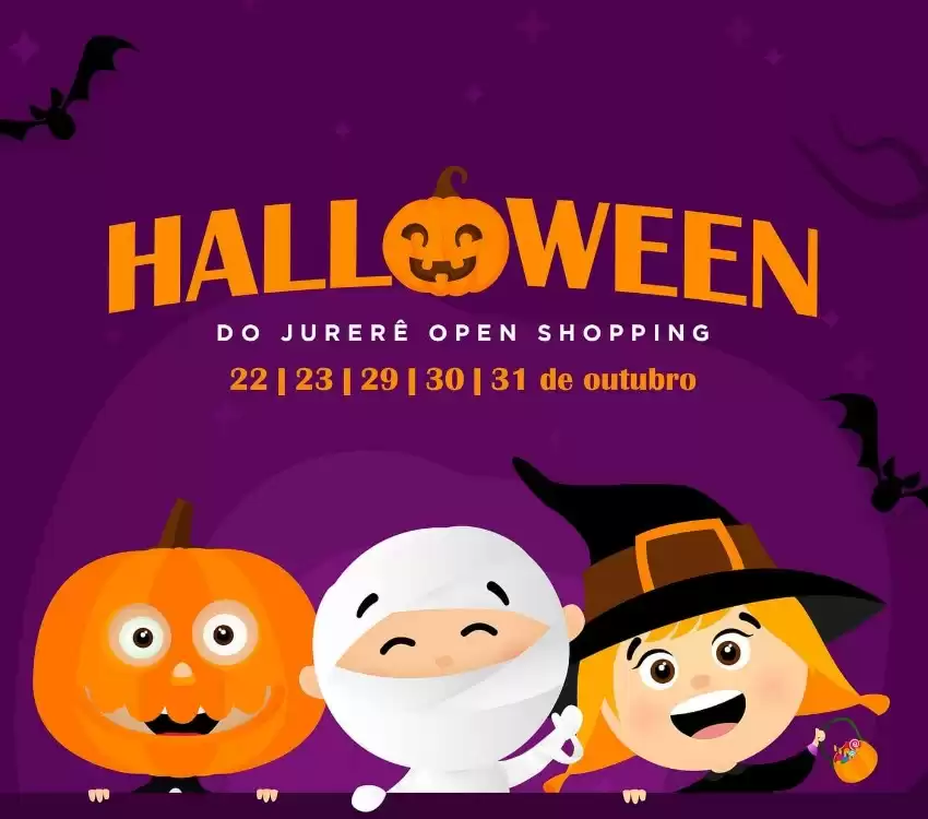 Concurso de Fantasia Kids e Casa do Terror agitam o Halloween do Jurerê Open Shopping