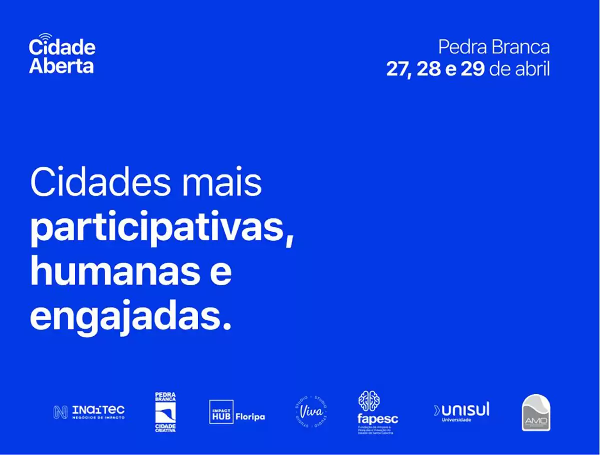 Evento Cidade Aberta acontecerá de 27 à 29 abril no Passeio Pedra Branca