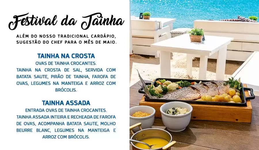 Festival da Tainha é a sugestão dos chefs do Acqua para os meses de maio e junho