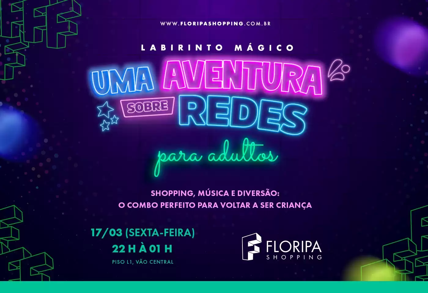 Floripa Shopping promove evento infantil voltado para adultos 