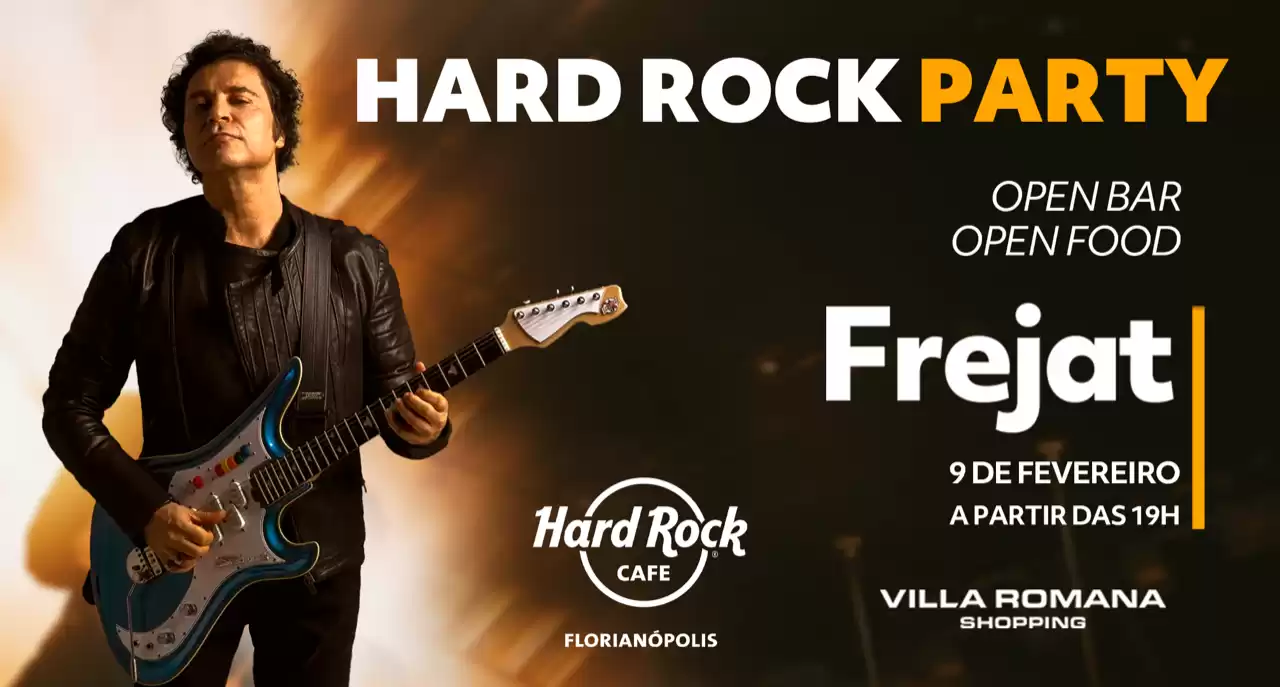  Hard Rock Cafe Florianópolis apresenta noite especial com show do Frejat na próxima quinta-feira