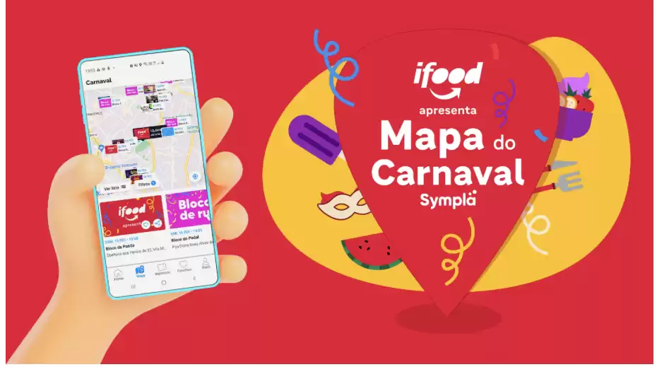 iFood patrocina Mapa do Carnaval Sympla, com os principais blocos e eventos de Florianópolis