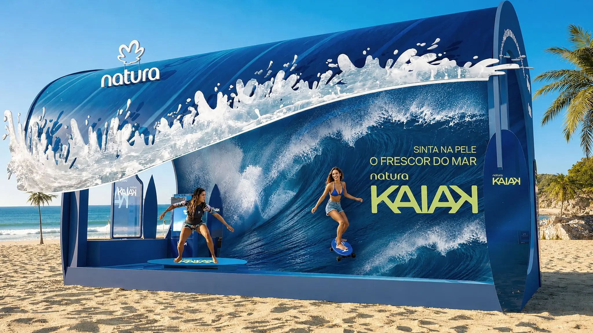 Entre frescor e ondas: Natura Kaiak celebra 4° ano como patrocinadora do VIVO Rio Pro, etapa brasileira da WSL