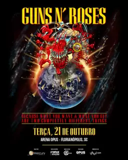 Falta menos de um mês para o show de estreia da nova tour do Guns N’ Roses pelo Brasil  Confira tudo o que você precisa saber