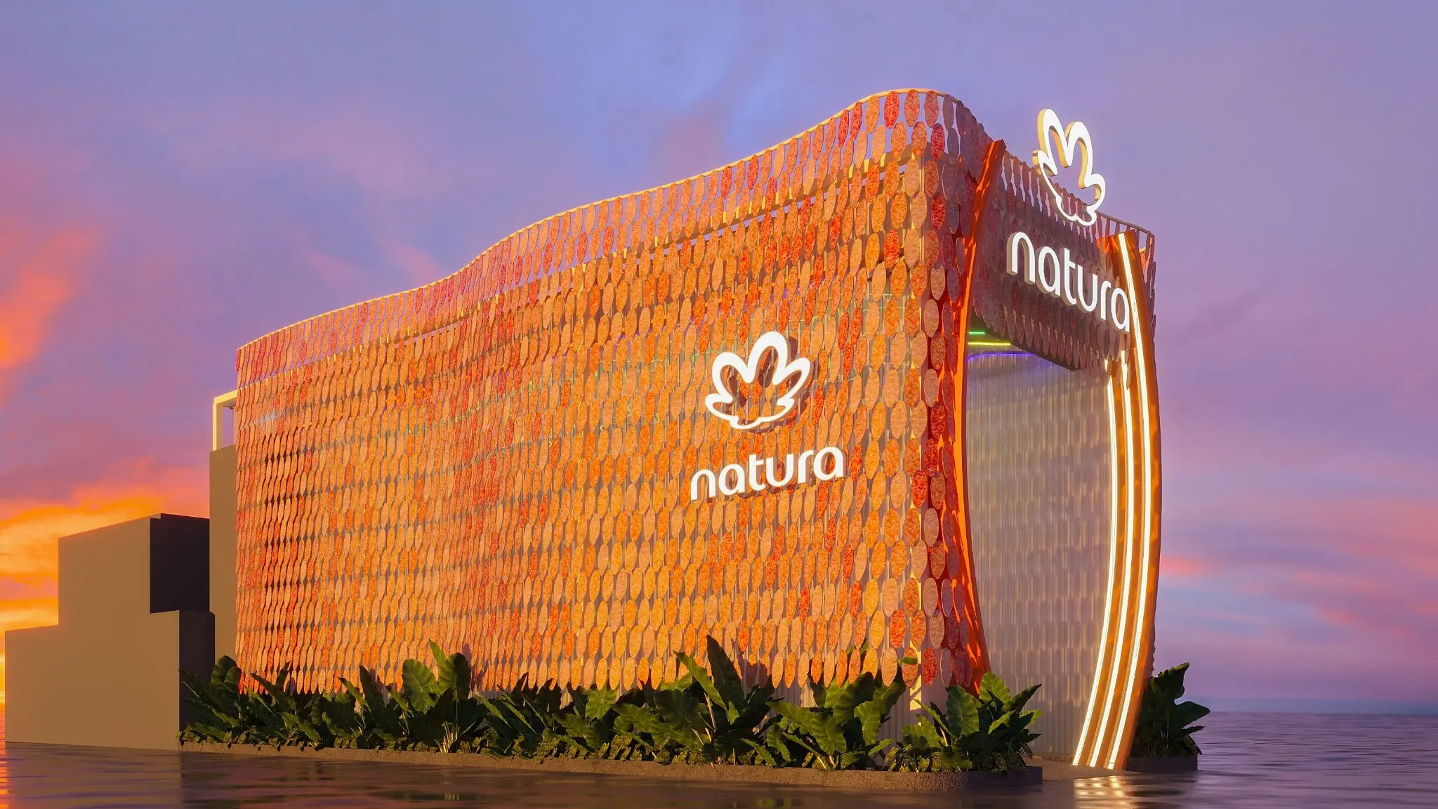 Natura transforma 47 mil embalagens recicladas em arquitetura viva no Rock in Rio 2026