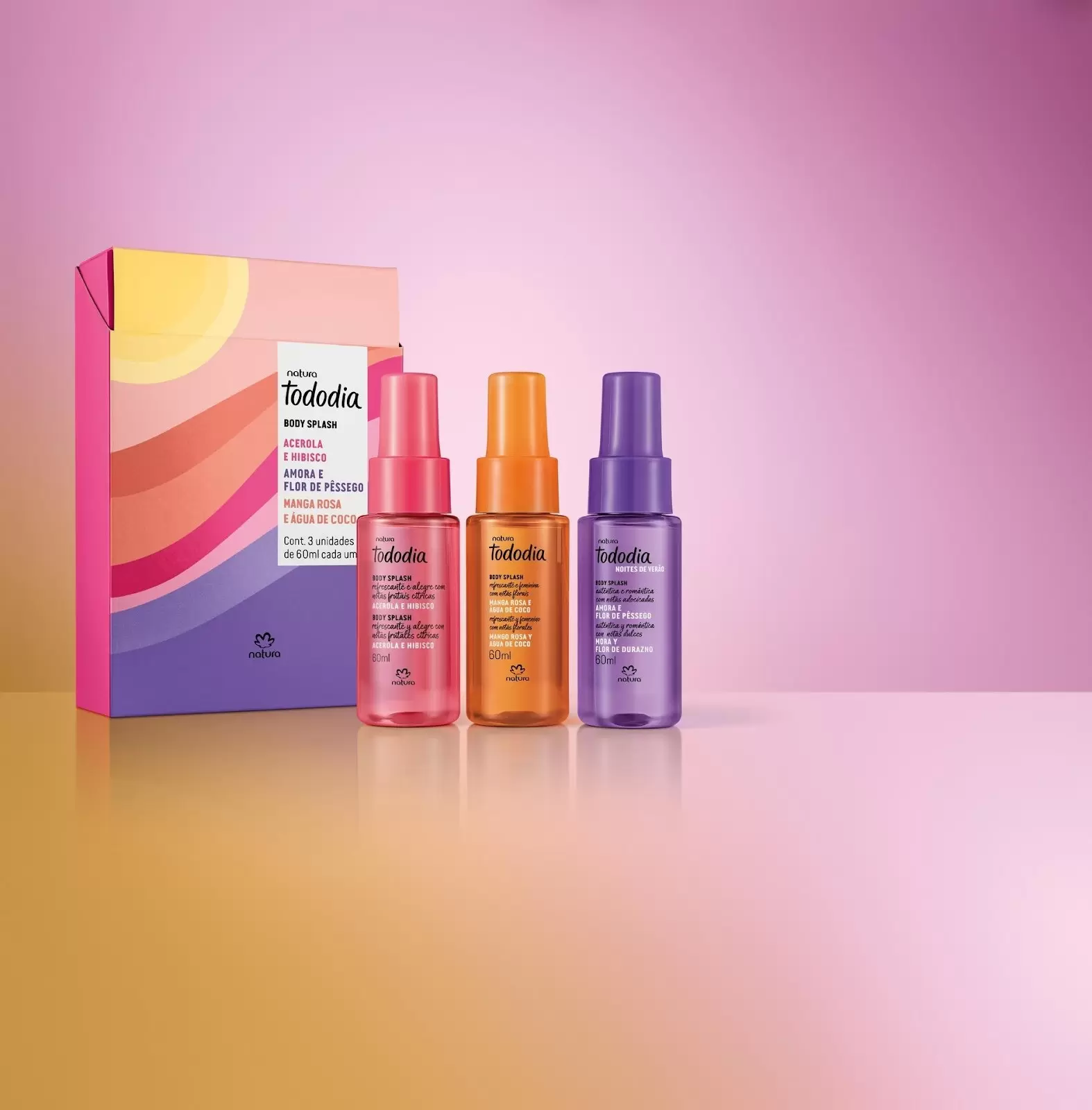 Natura Tododia lança mini body splashes em edição limitada para o verão