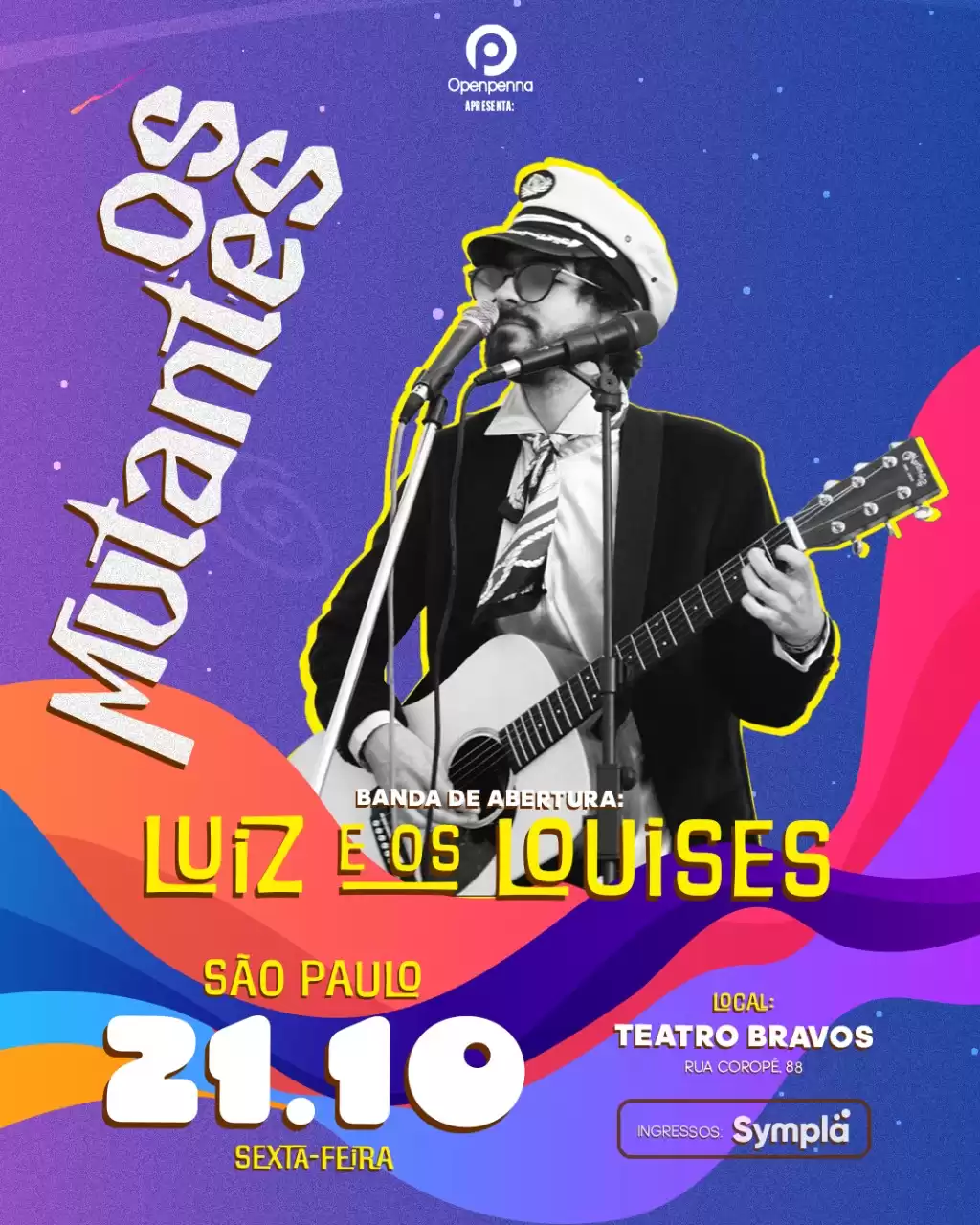 Músico catarinense abre show dos Os Mutantes em São Paulo (SP)