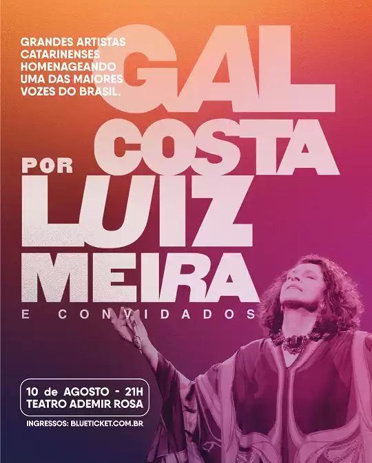 Músicos catarinenses levam sucessos de Gal Costa ao palco do CIC