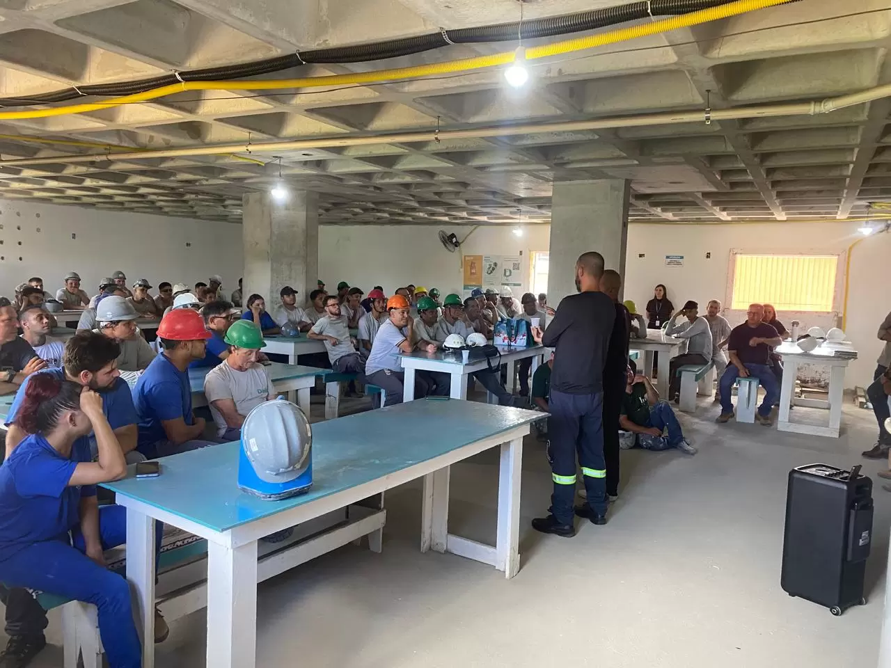 SESI Itajaí leva ações educativas em saúde para obras certificadas com selo