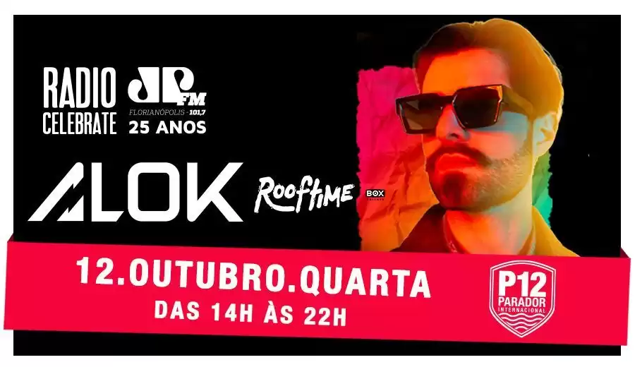 P12 recebe Alok neste feriado de 12 de outubro, quarta-feira