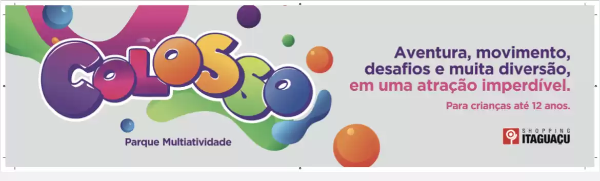 Parque Multiatividade Colosso é atração para as crianças no Shopping Itaguaçu 