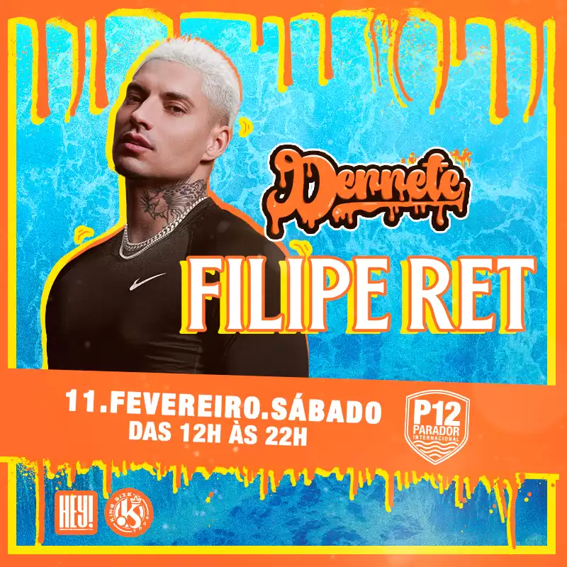 Rapper Filipe Ret faz show no P12, dia 11 de fevereir
